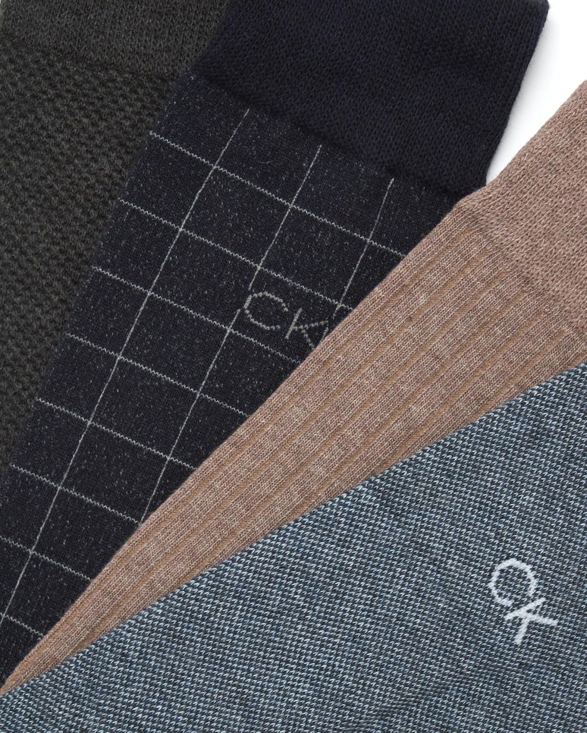 Calvin Klein Mens Dress Socks - 8 Pack Breathable Cotton Blend Work Crew Socks for Men for Casual Business & Formal Wear - Image 4