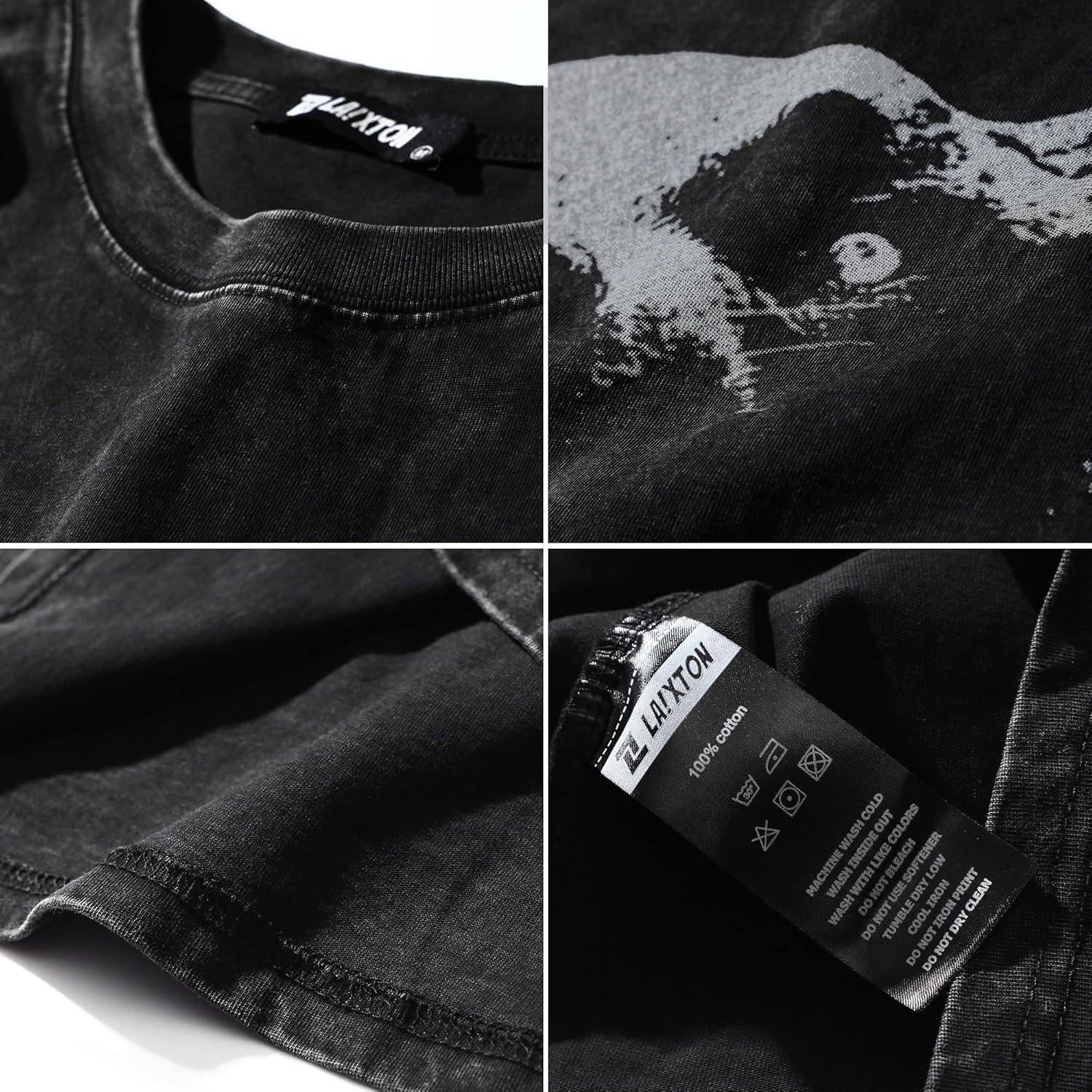 Men's Graphic Tees Shirt Unisex Short Sleeve Cotton Vintage Oversized Shirts Loose Streetwear Casual Tee Top - Image 6