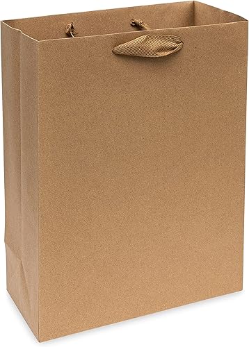 Miniatura 7 de Prime Line Packaging Bolsas de regalo marrones, bolsas de regalo de papel kraft mini con asas para pequeñas empresas, boutiques, uso minorista,