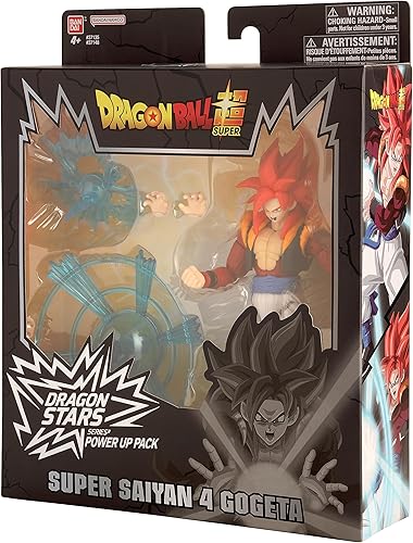 Miniatura 9 de Dragon Ball Super - Figura de acción y set de accesorios Dragon Stars Power Up Pack, Gogeta Super Saiyan 4, Bandai Namco