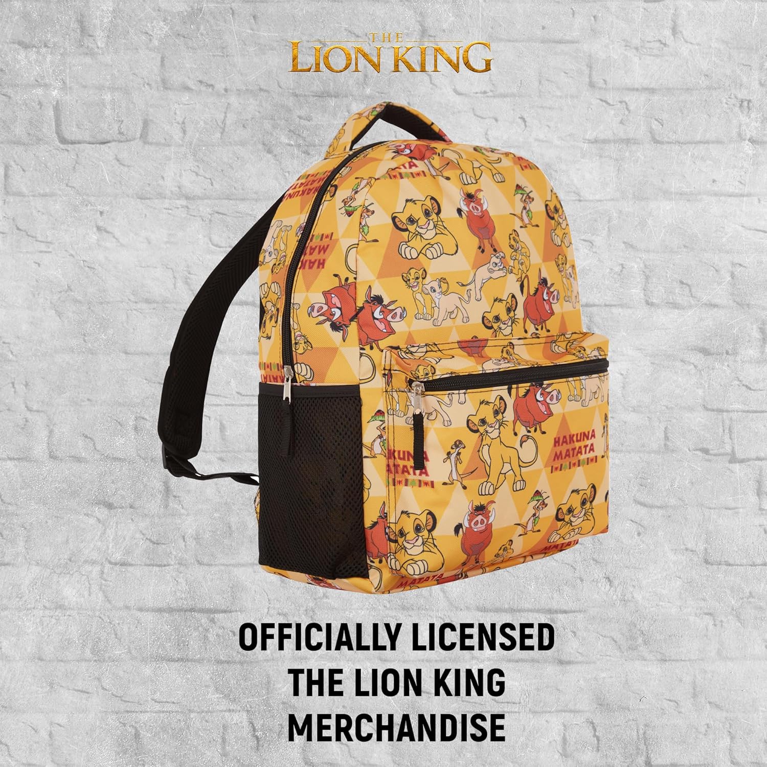 Disney The Lion King Kids Backpack - Hakuna Matata Adventure - Simba, Mufasa, Scar, Timon, and Pumbaa - Backpack for Boys, Girls, Toddlers, Kids, Adults - Image 6