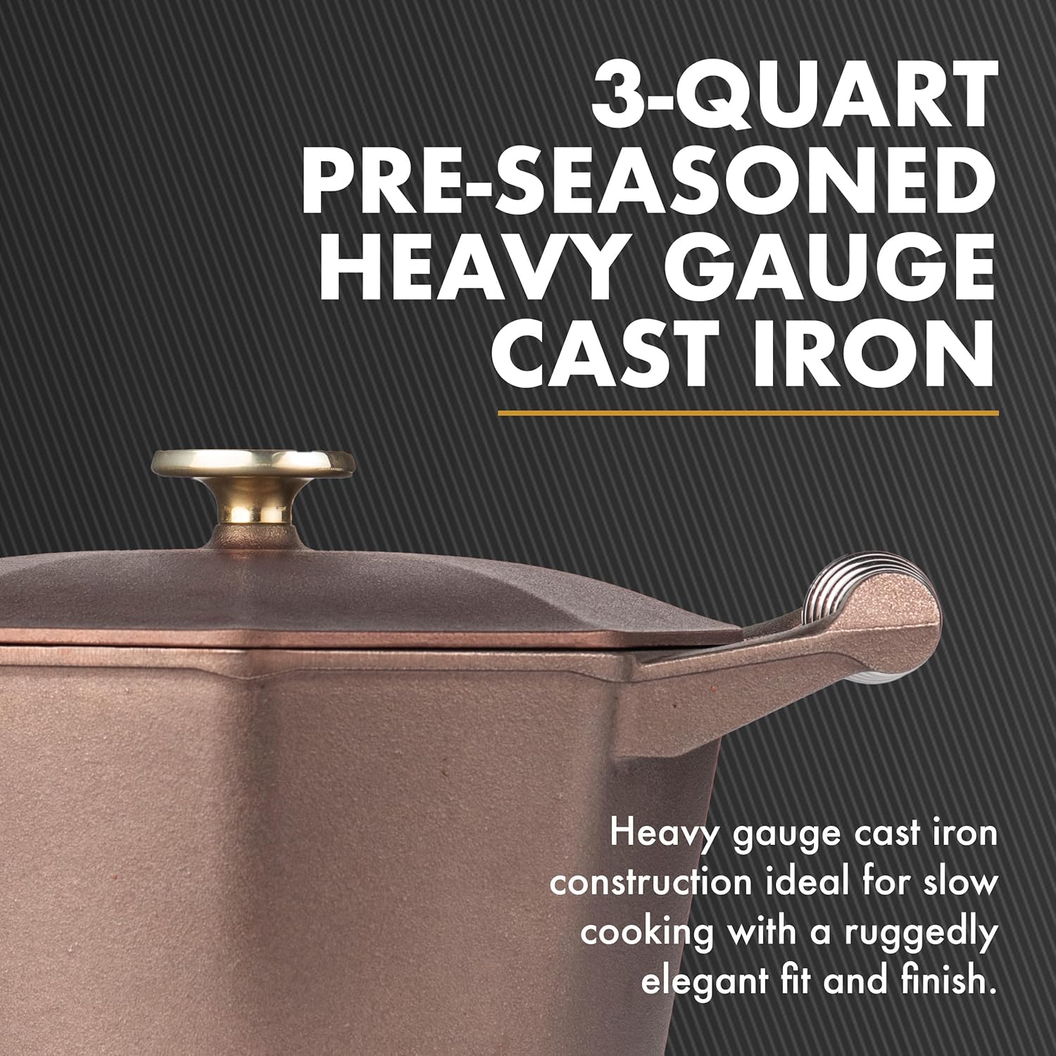 FINEX 3QT Cast Iron Dutch Oven