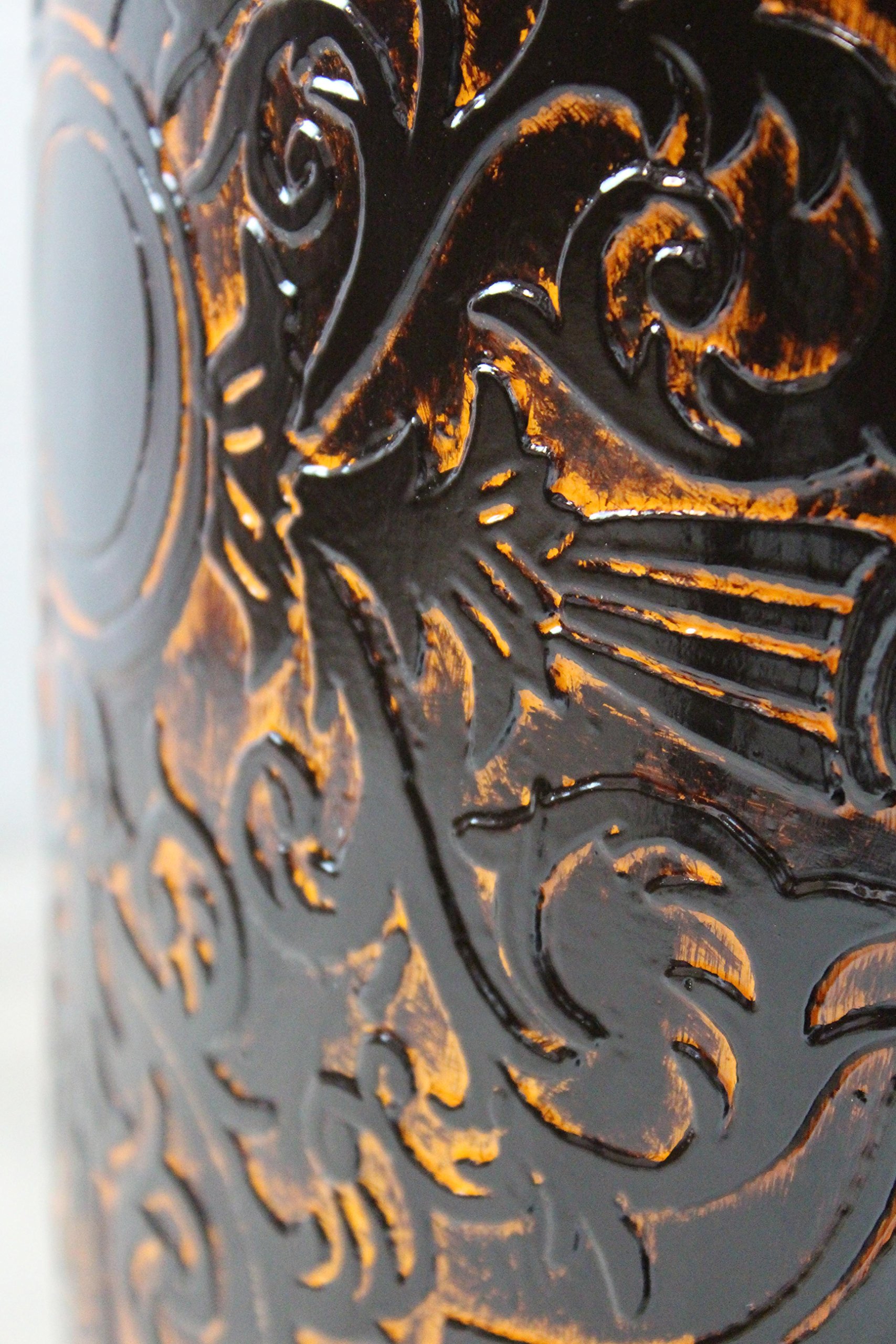 Vase Vintage Marron Jaunâtre - 15 Cm De Haut - Forme Originale - Occasion Décoratif