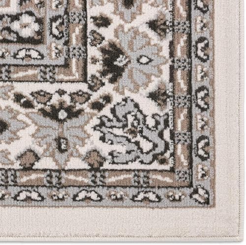 Miniatura 100 de Home Dynamix Premium Sakarya - Tapete tradicional con borde y medallón, gris, tapete rectangular de 7 pies 8 pulgadas x 10 pies 7 pulgadas Azul