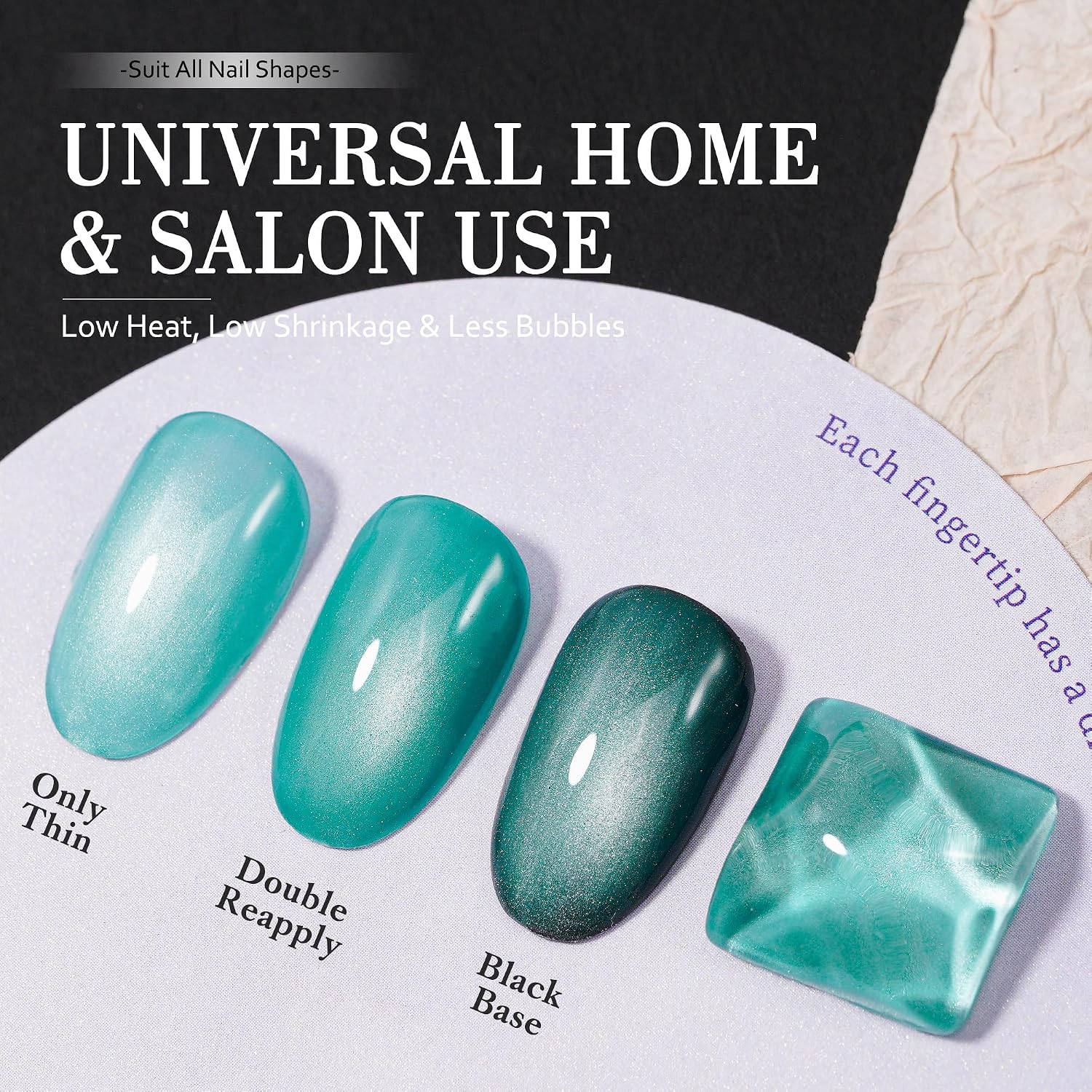 Cat Eye Gel Polish 18ml Icy Pearl, Magnetic Deep Glow Gel image 4