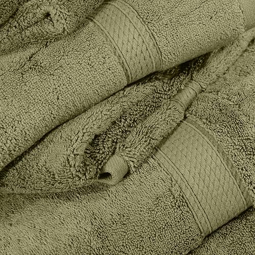 Vista 551 de SUPERIOR - Juego de toallas de algodón egipcio de 28.22 oz/m², incluye 2 toallas de baño, 2 toallas de mano, 2 toallas para la cara, artículos