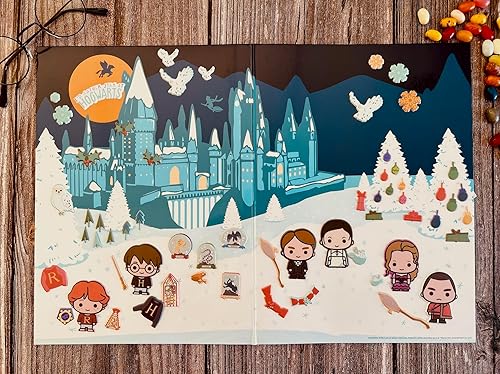 Miniatura 9 de Conquest Journals - Juego de calcomanías hinchadas de Harry Potter (Hogwarts), más de 70 calcomanías hinchadas reposicionables, tablero de juego