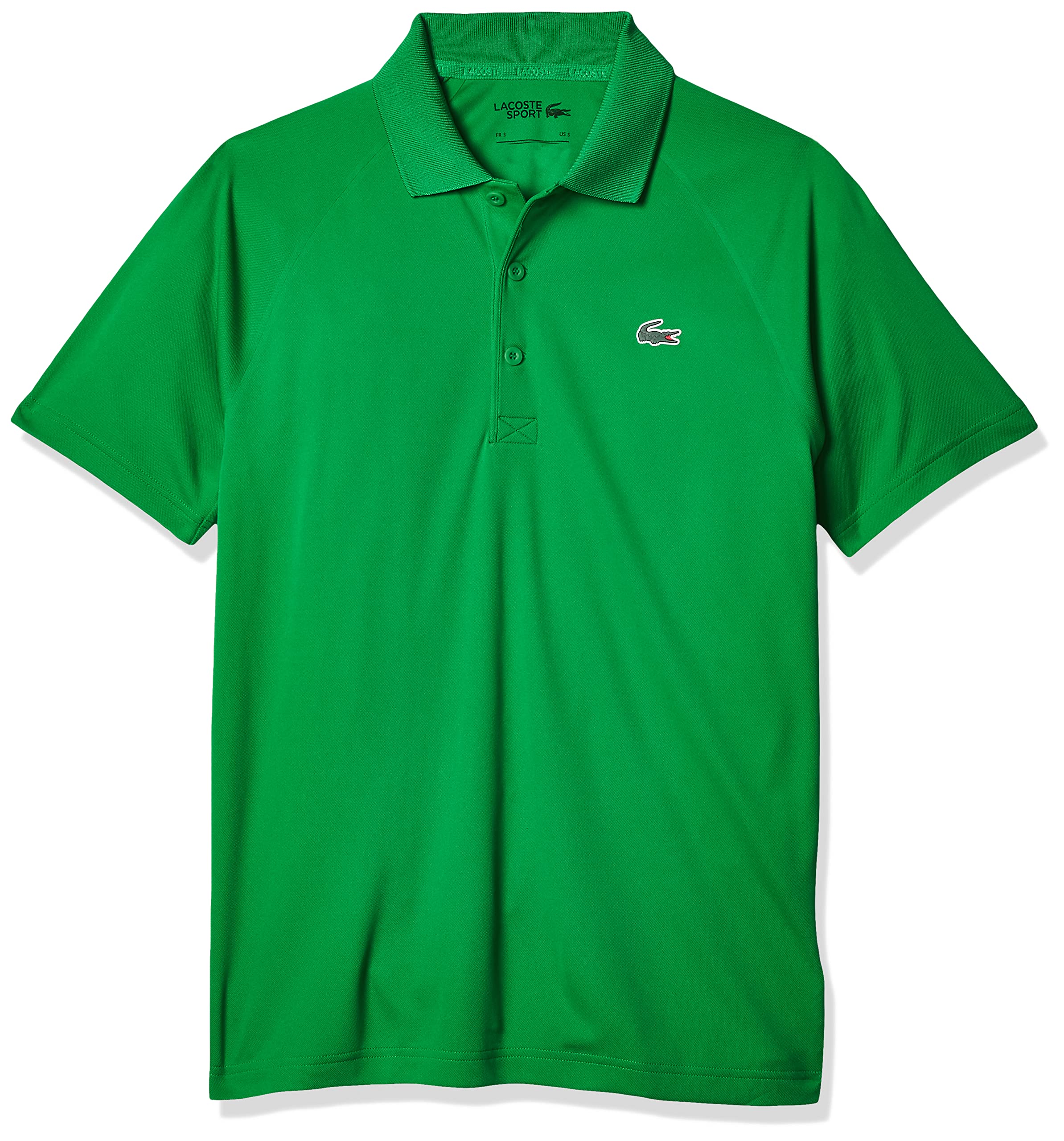 Lacoste Men's Sport Regular Fit UV Protect Polo Shirt, Malachite Green, Medium