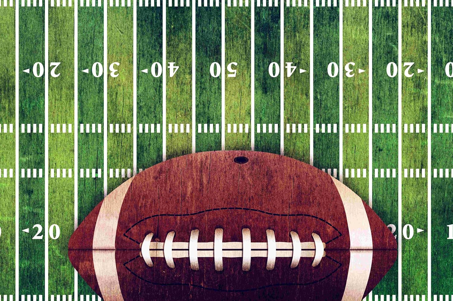 Sports Field Area Rug, Football Rug, American Style Retro Football Home Decor Rug for Living Room Bedroom Children's Room Game Room Kindergarten Non-Slip Washable 3x4ft