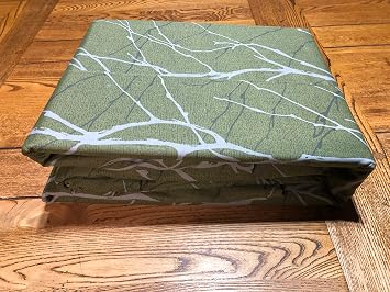 Swanson Beddings Dark Green Tree Branch 100% Cotton Bedding Set Fitted Sheet, Flat Sheet and Two Matching Pillow Shams Queen