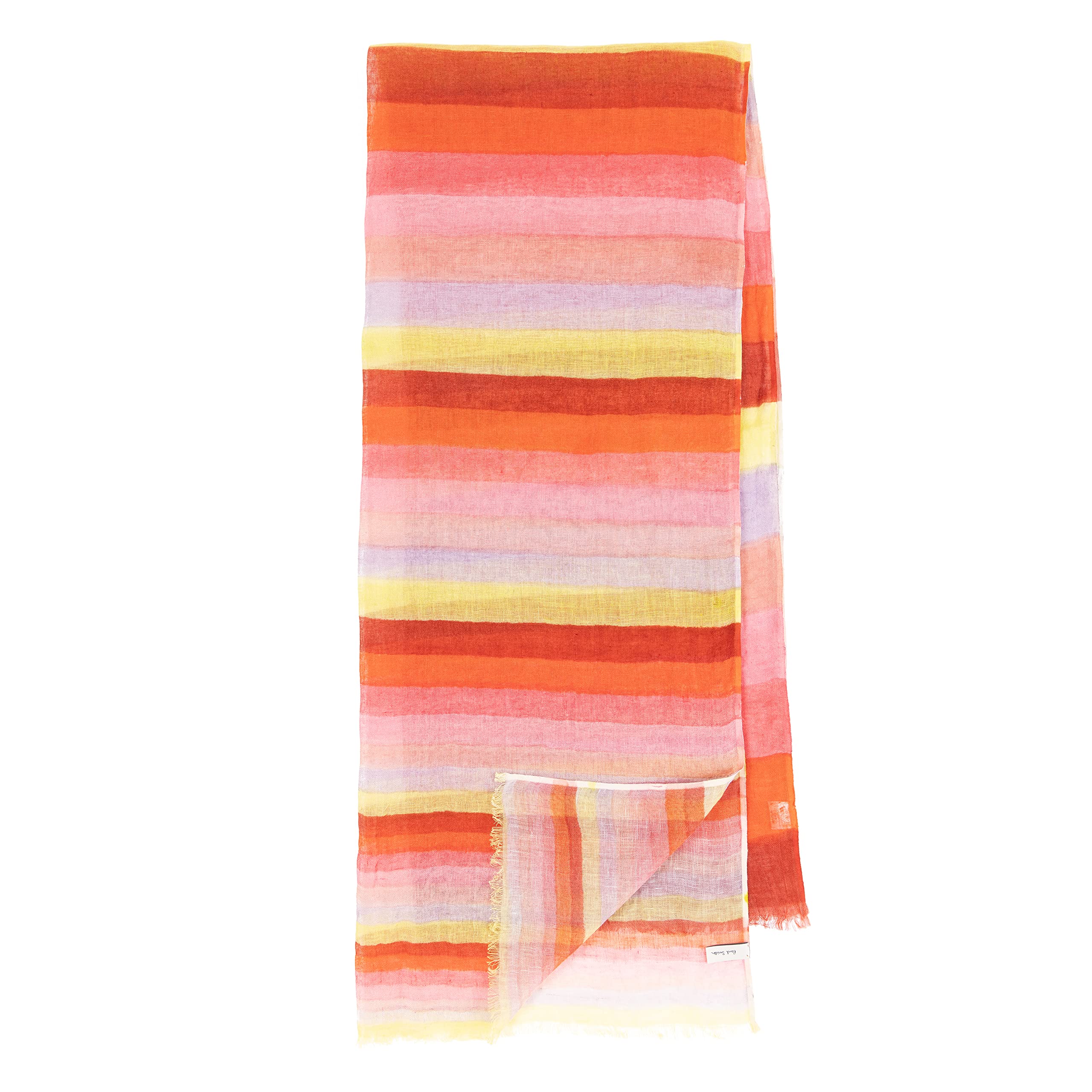 Paul SmithPS WOMEN SCARF HAND PNT STRP, Red, One Size