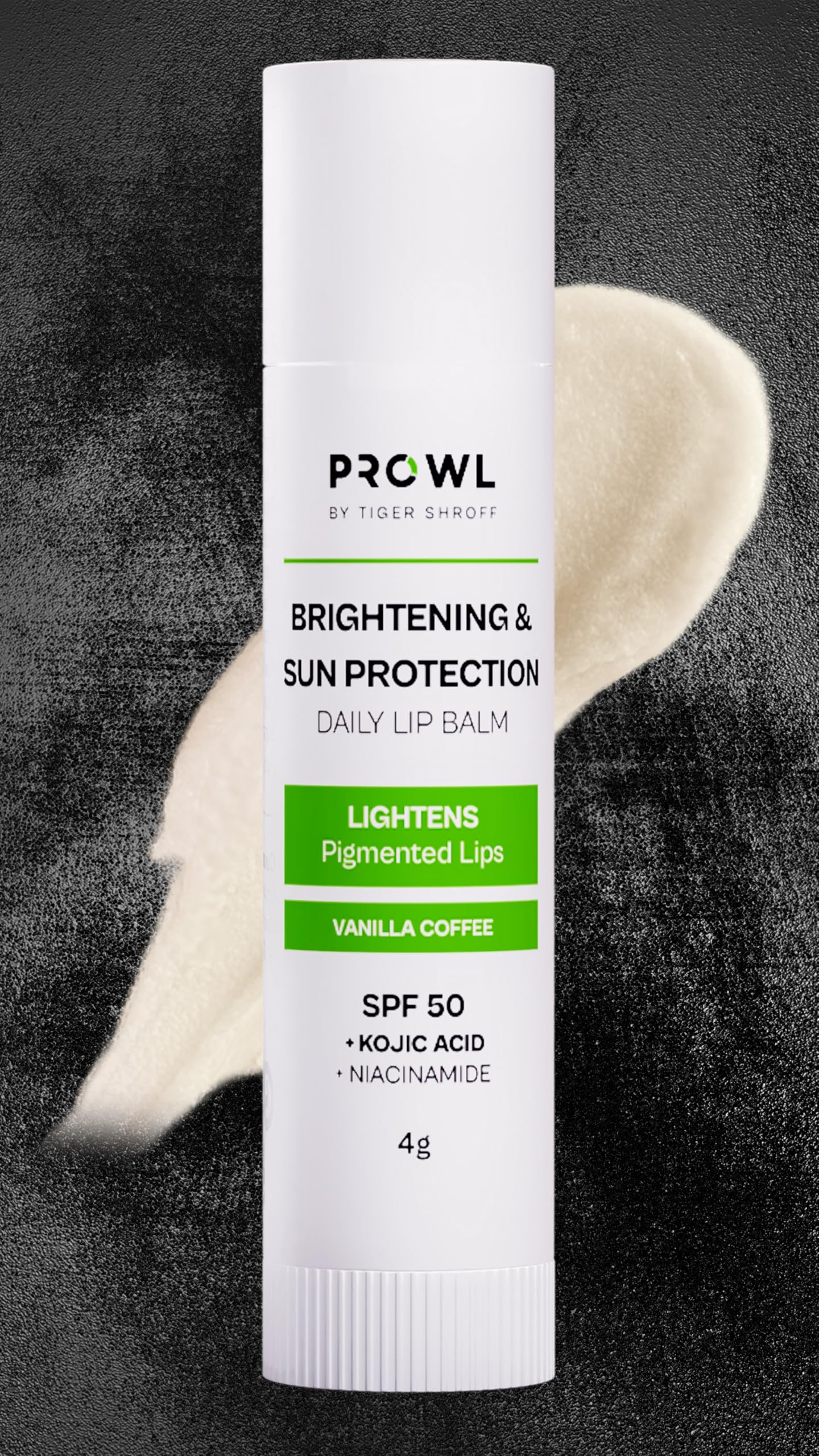 PROWL by Tiger Shroff SPF 50 PA+++ Lip Balm For Men with Kojic Acid | Lipbalm For Moisturising Brightening Dark Lips & Lightening Pigmented Dry Lips | Pigmentation Removal Care | Vanilla Coffee, 4g-picture-40