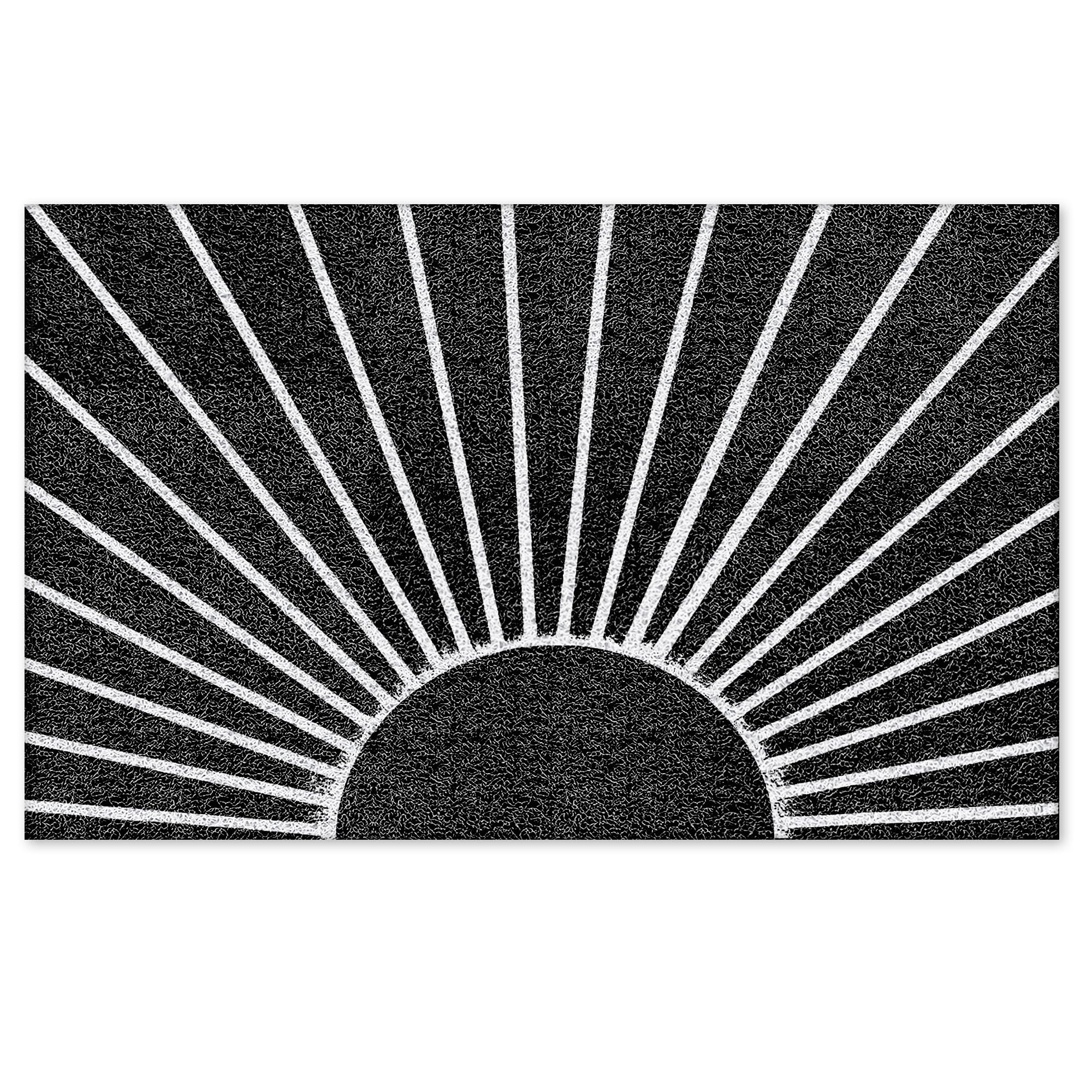 Supwhd Black and White Door Mat, Black and White Outdoor Door Mat Doormat, Black Welcome Mat, Black Door Mats Doormat Outdoor Indoor Entrance, Indoor