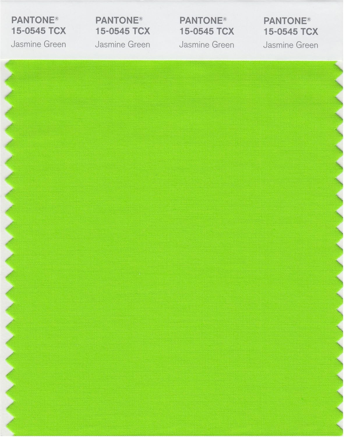PANTONE Smart 15-0543X Color Swatch Card, Apple Green
