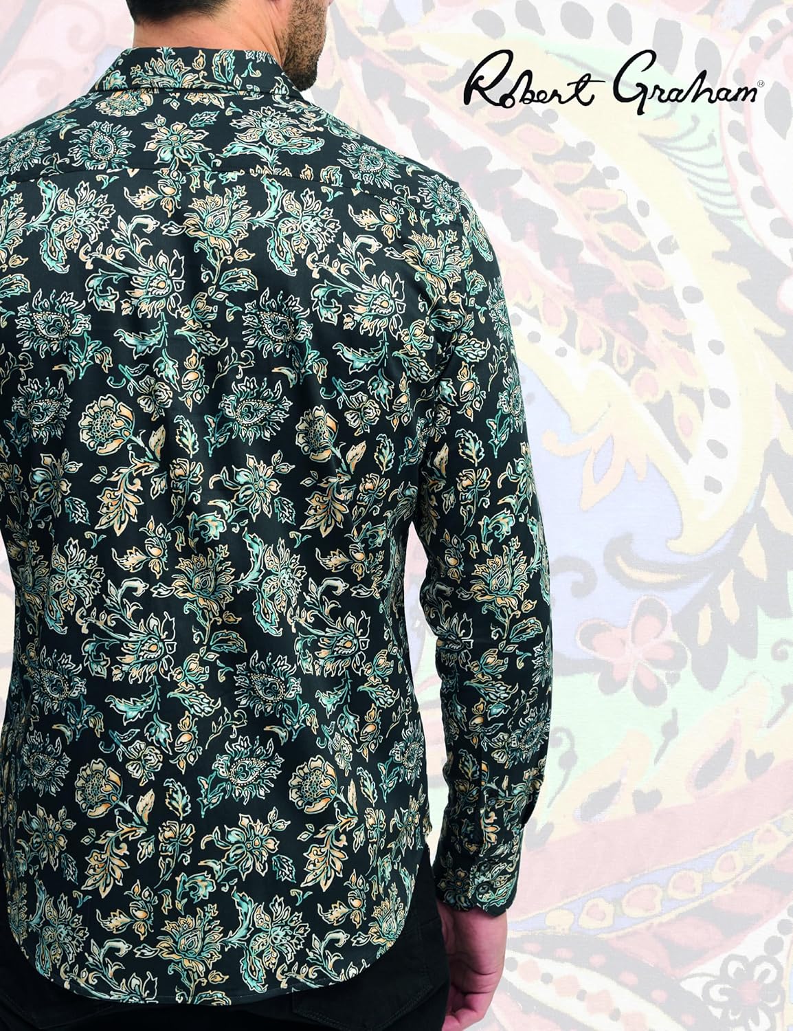 Robert Graham Men’s Evans Long Sleeve Woven Button Down Shirt - Image 3