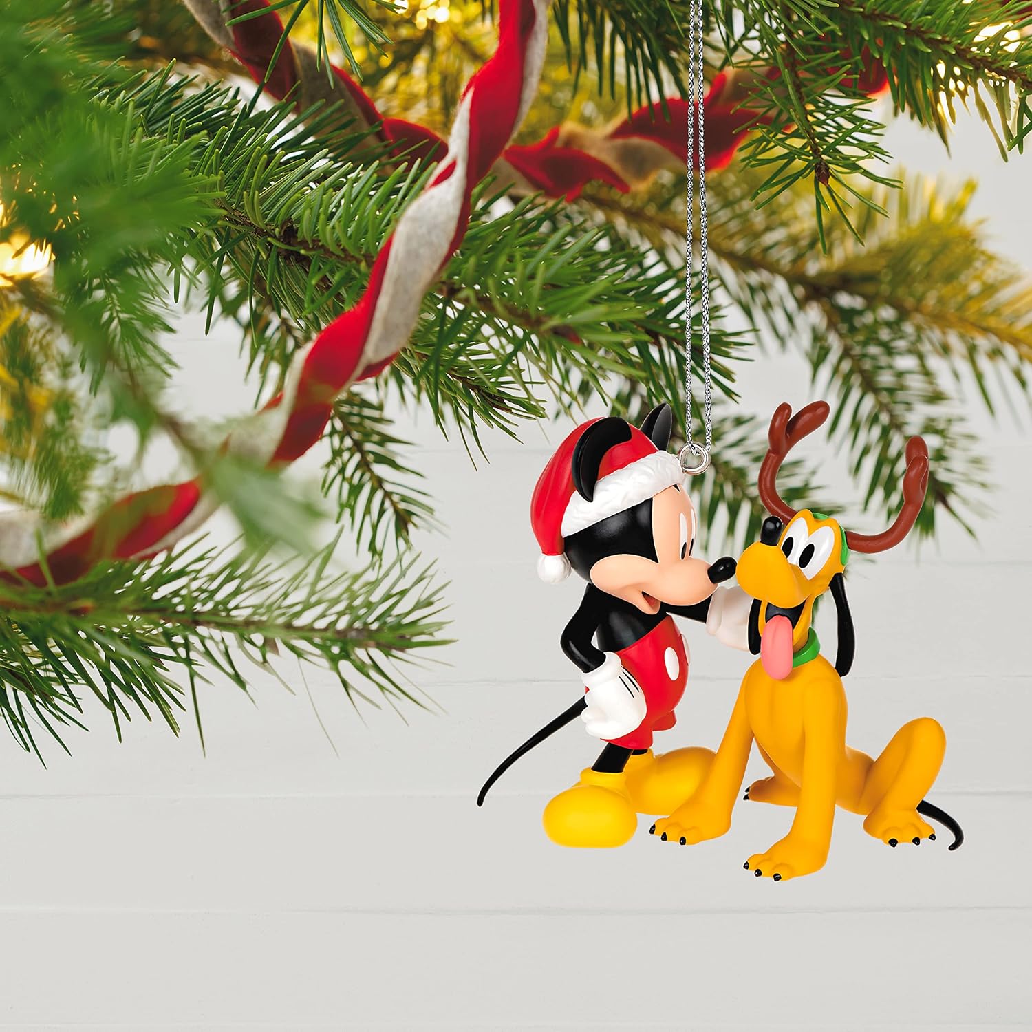 Hallmark Keepsake Christmas Ornament 2022, Disney Mickey Mouse and Pluto