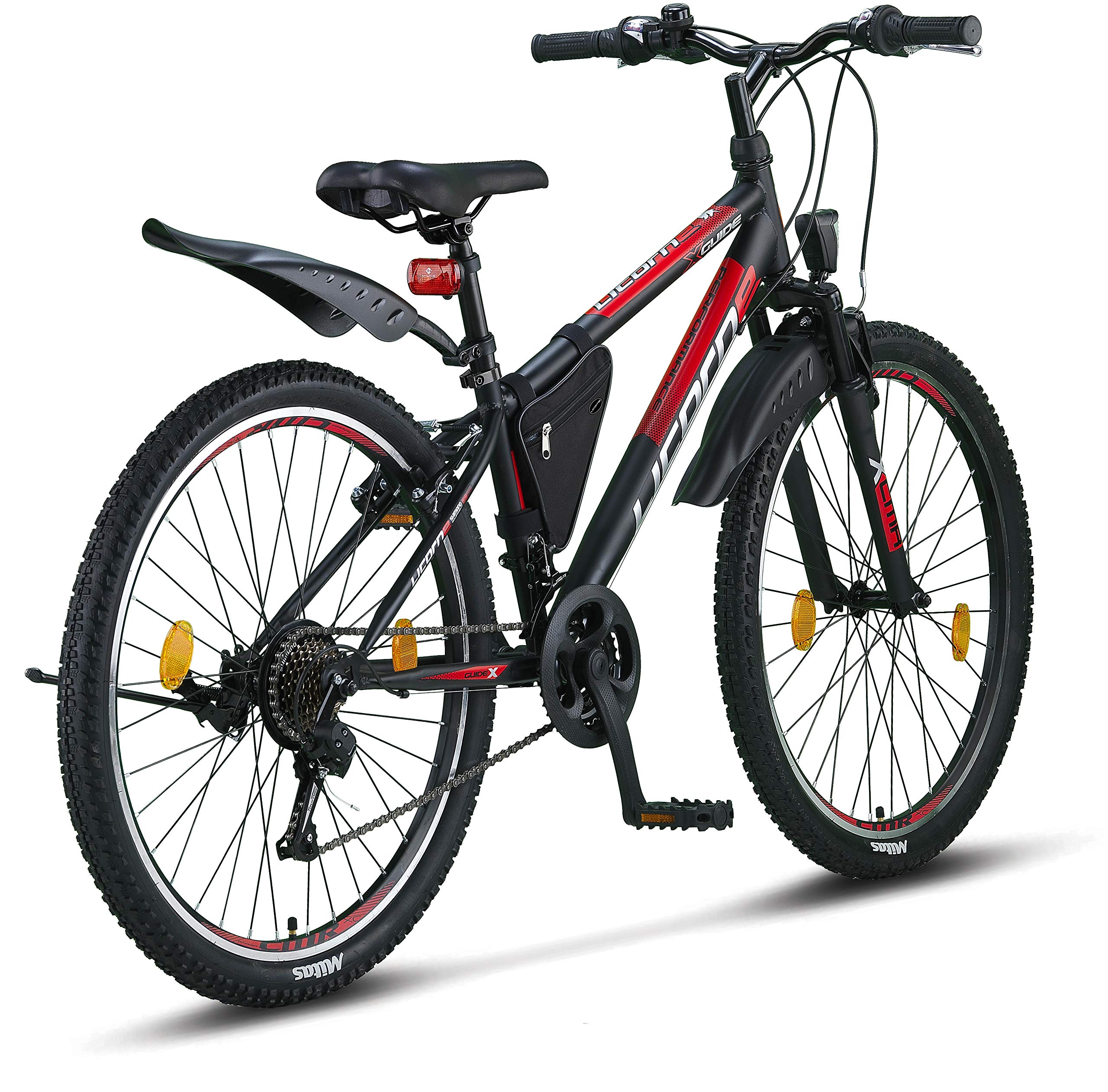 Licorne Bike Guide Premium Mountainbike in 20, 24, 26, 27.5 und 29 Zoll Fahrrad für Mädchen Jungen Herren und Damen