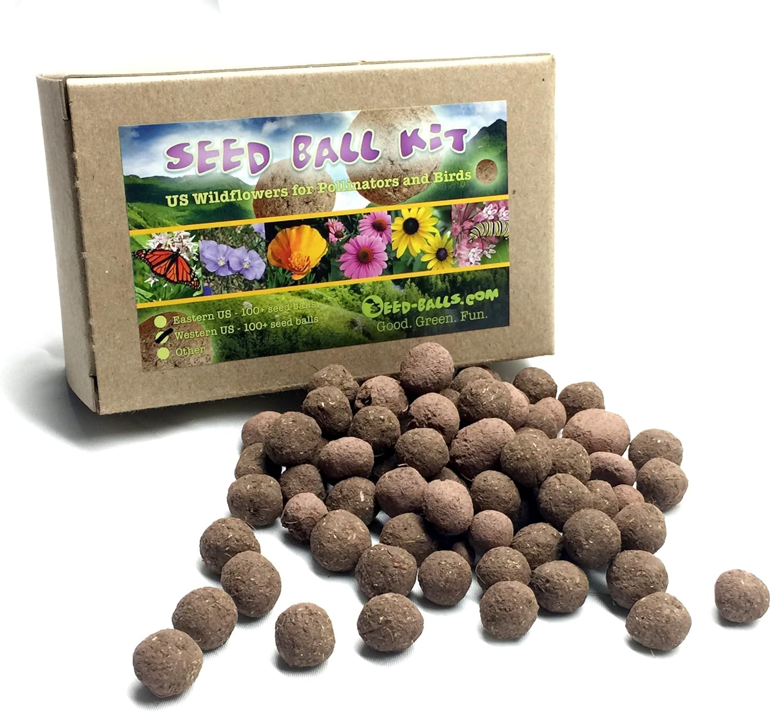 WesternUS Native Wildflower Seed Ball Kit. Makes 100