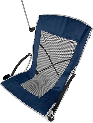 Miniatura 8 de Sport-Brella Silla de playa con paraguas ajustable UPF 50+, color gris