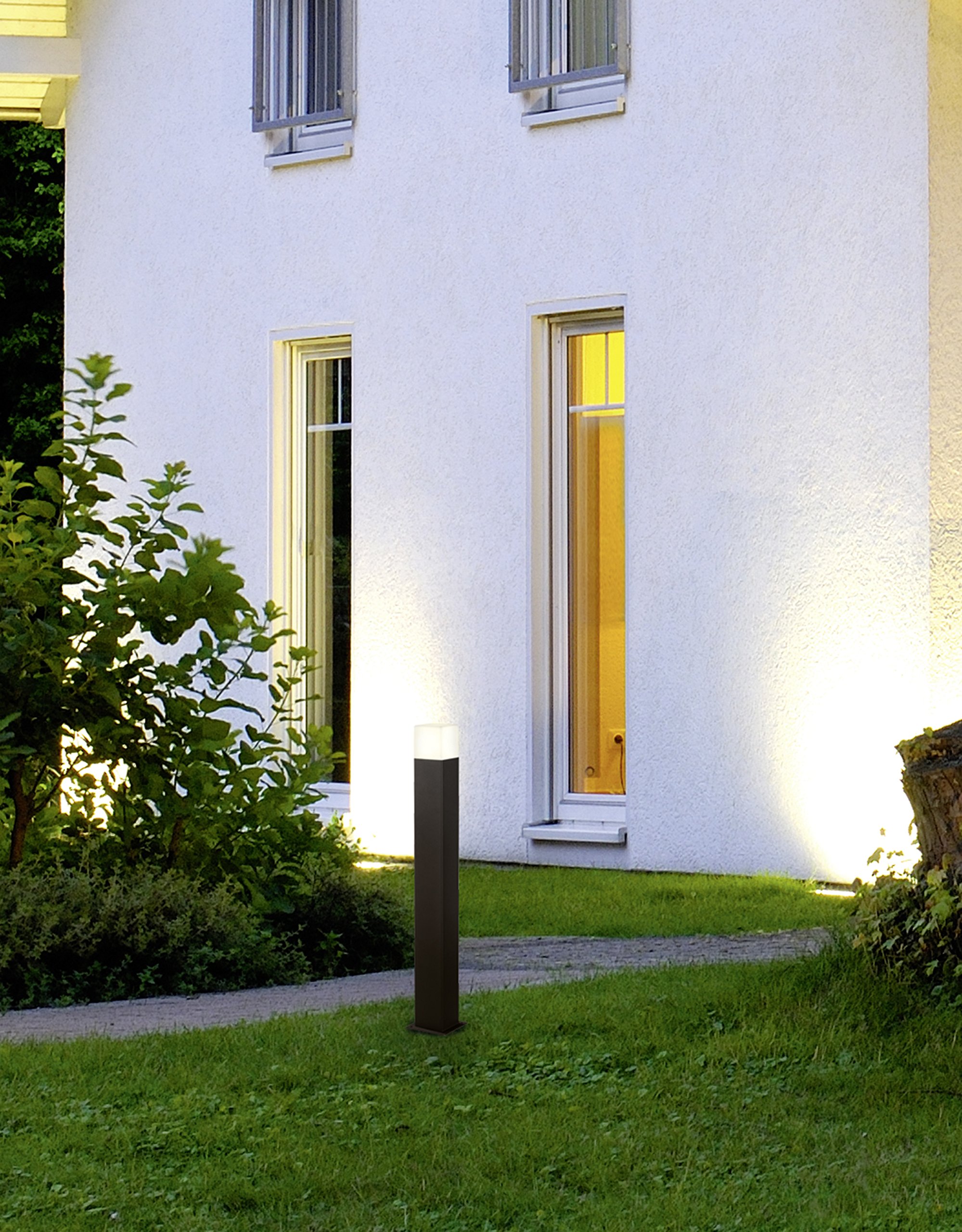Trio Leuchten LED Außen-Wegeleuchte, Aluminiumguss, inklusiv 1 x E14, 4 W, Höhe 80 cm, anthrazit 420060142 |
