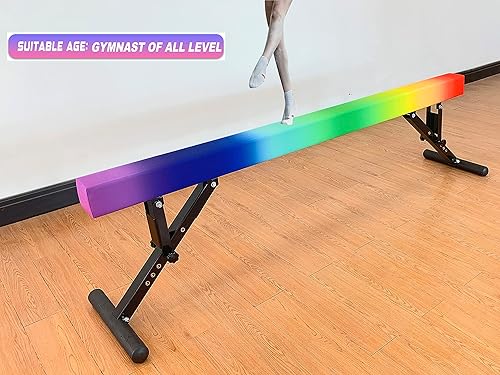 Miniatura 61 de MARFULA Viga de equilibrio ajustable de 8 pies de altura ajustable para niños y adolescentes de todos los niveles de gimnasia, equipo de gimnasia