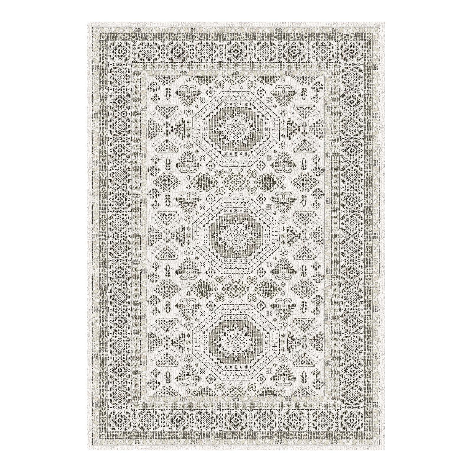 Decoranddecor Monochrome Hallway Rug, 80x150cm, Non-Slip, Low Pile, Pet Friendly - Image 4