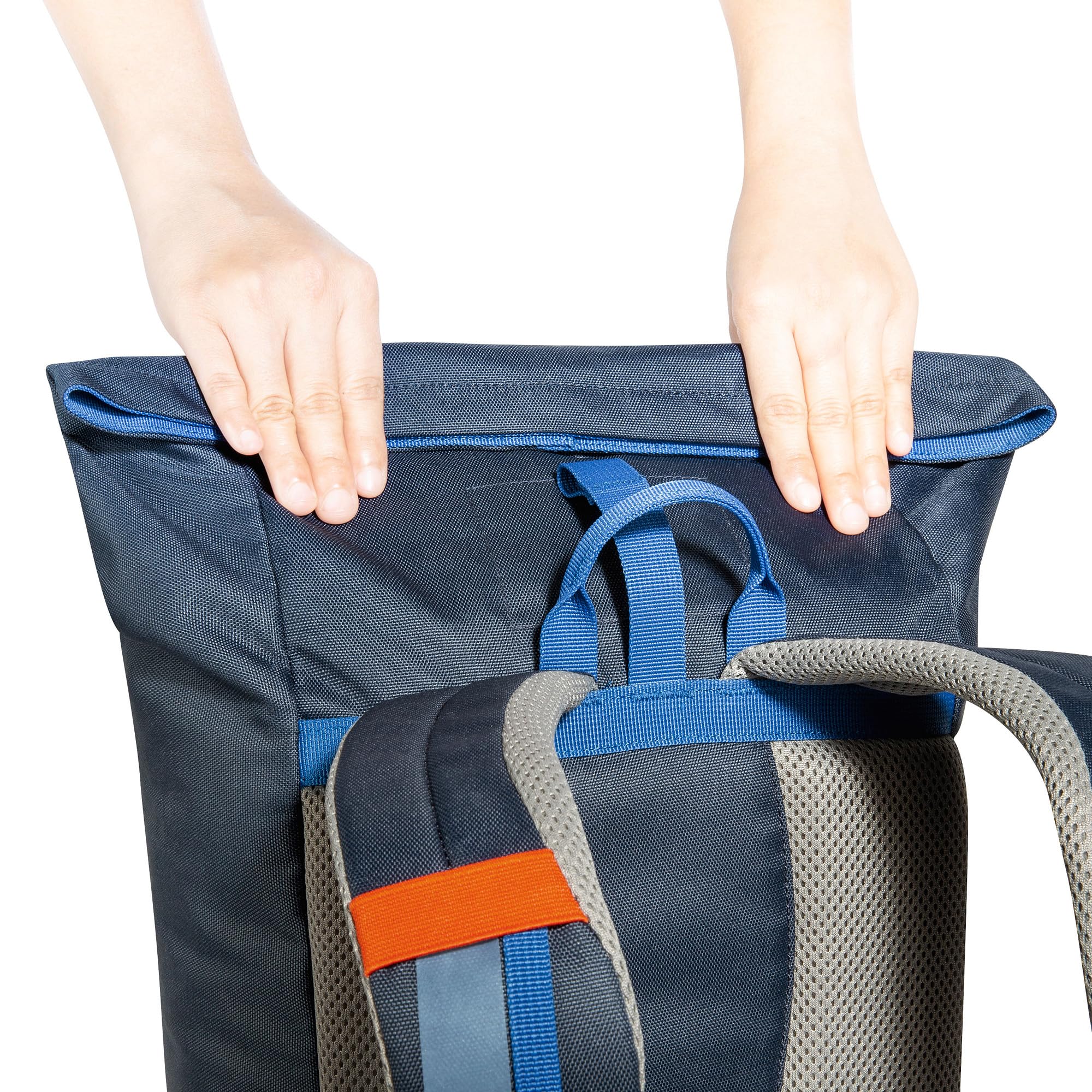 Tatonka Kinderrucksack Rolltop Pack JR 14L - Rucksack für Mädchen und Jungen im Grundschulalter - Inklusive Sitzkissen und Reflektoren für gute Sichtbarkeit