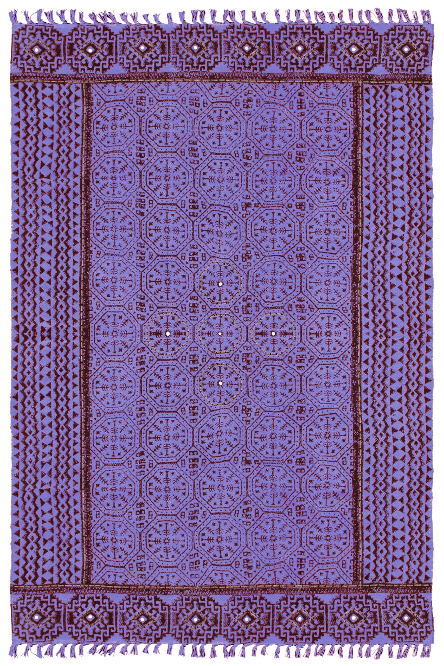 Tapis à tissage plat Kilim en coton pour maison, entrée et extérieur