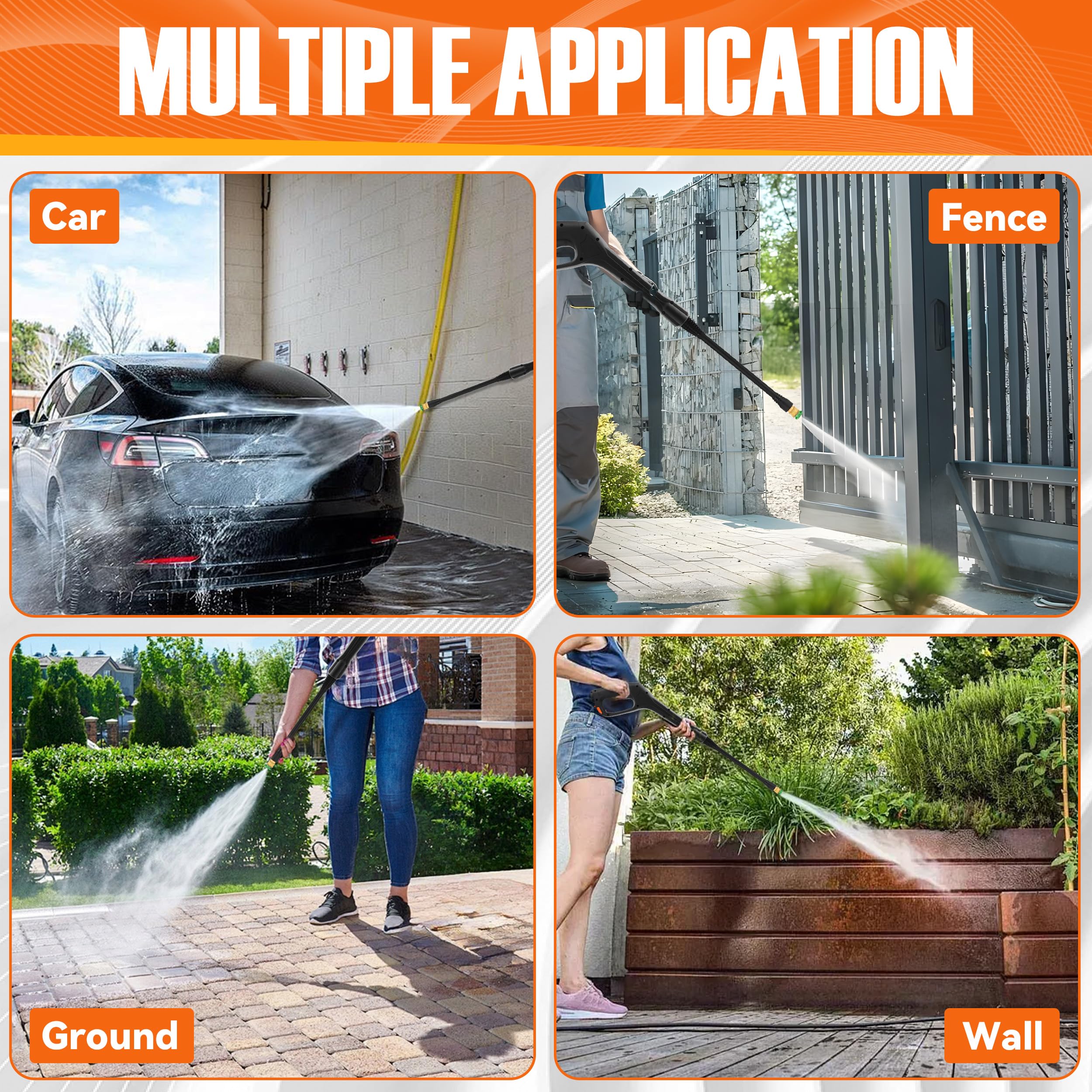 JOEJET Pistola a spruzzo per idropulitrice con bacchetta di estensione e 5 punte di ugello, compatibile con alcuni modelli Portland Husky Ford Pulsar ShopForce Taskforce Powerwasher