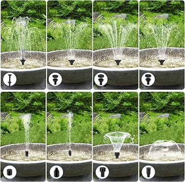 Biling 7.5W Solar Water Pump Outdoor, Solar Pond Pump Solar Fountain with DIY 5ft Tubing for Samll Ponds, Garden Pool and Bird Bath