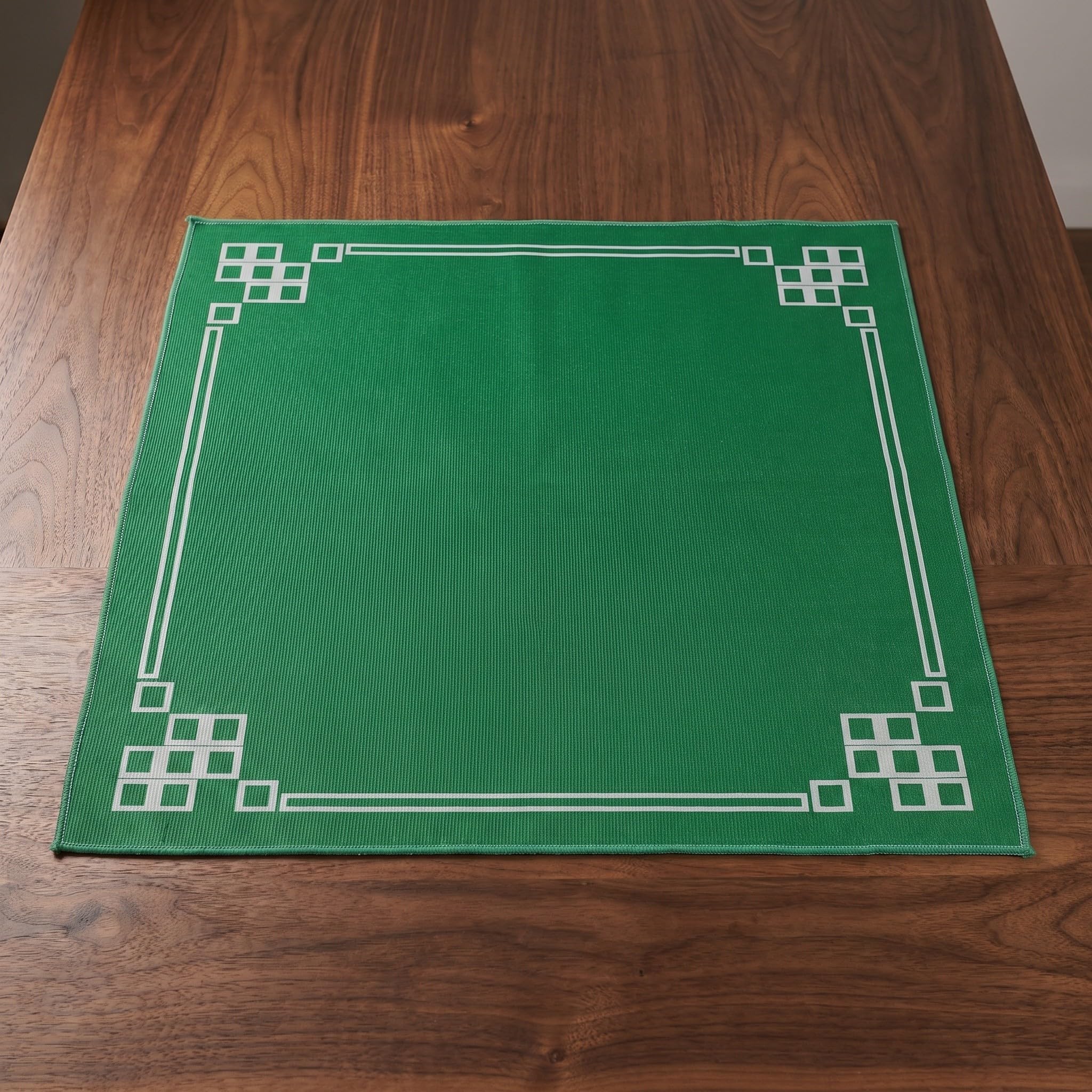 Tapis de Mahjong Carré Antidérapant 2 Pièces, Crystal Velvet pour Table