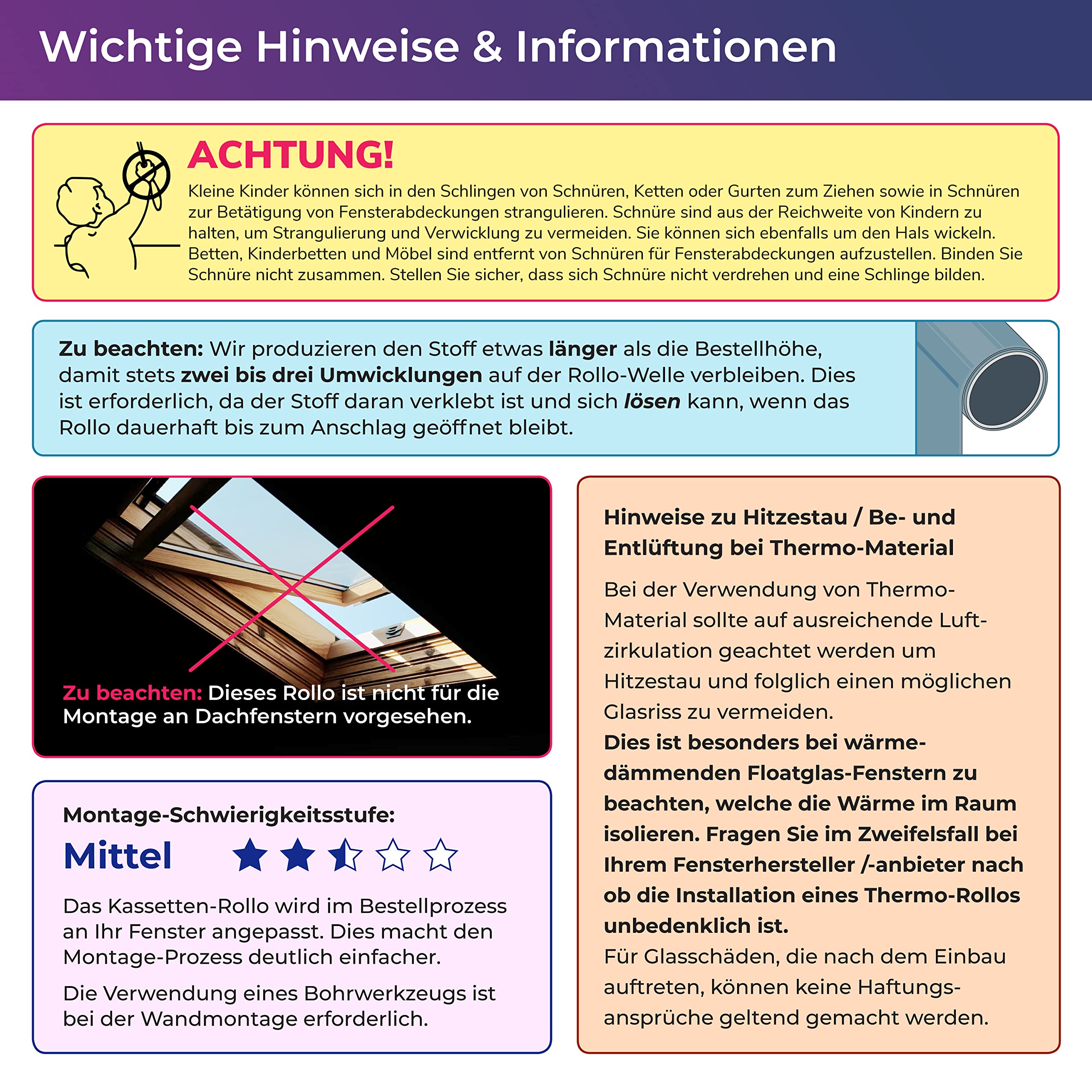 schattenfreu.de Thermo-Rollo mit Kassette nach Maß | Zum Anschrauben am Fensterrahmen oder an der Wand | Optional zum Ankleben | Verdunkelnd | Für Fenster und Türen | Dunkelgrau, Silberne Rückseite