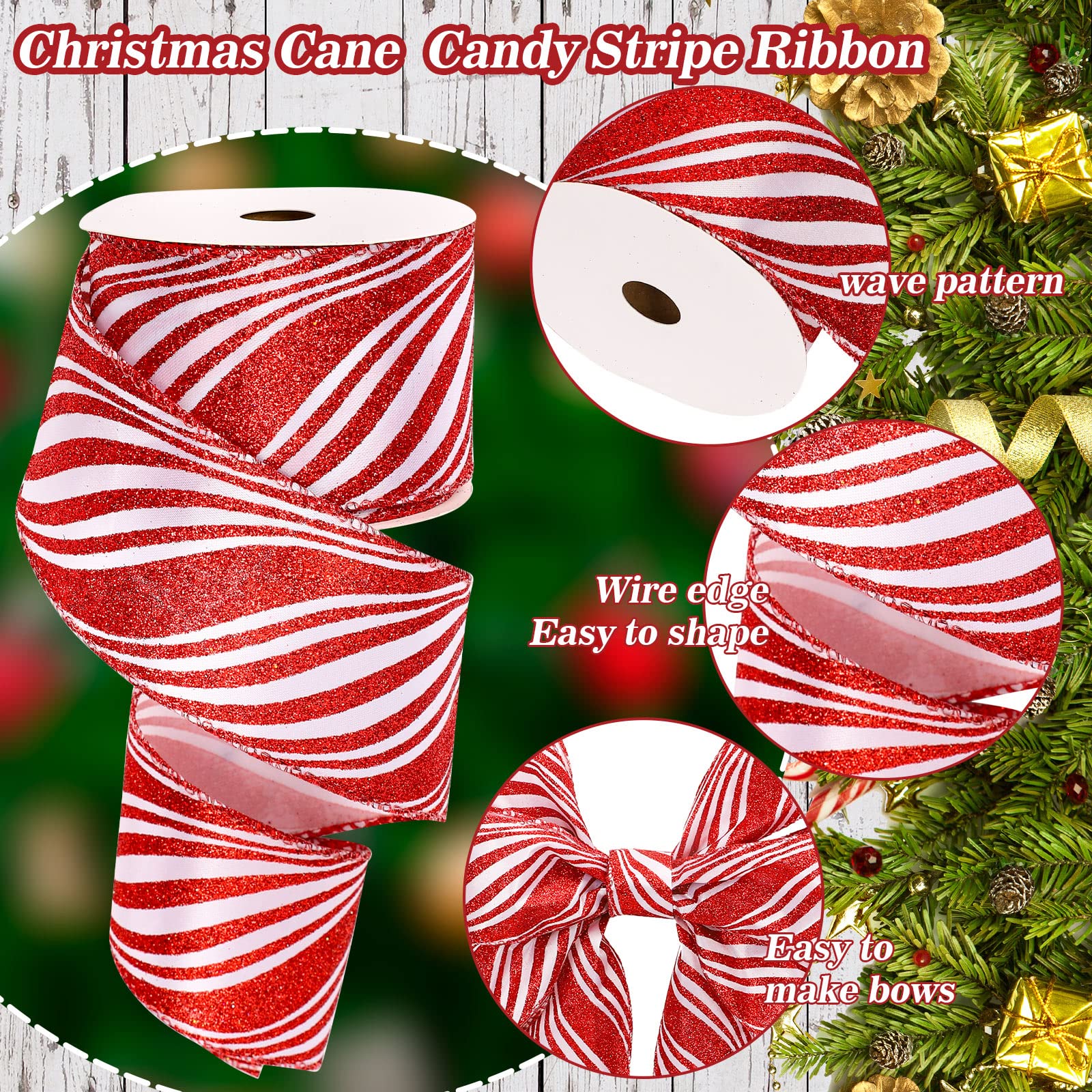 Summer Wired Ribbon 4 Rolls - Flip Flop & Sunshine Theme For DIY Crafts, Wreaths, Gift Wrapping - View #9
