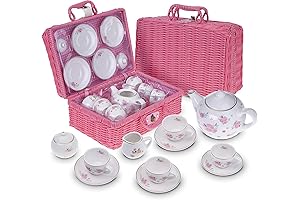 Enchanting Floral Tea Set for Little Princesses