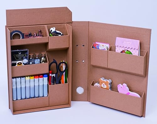Miniatura 4 de Nakabayashi LST-FA4KR Herramienta de Estilo de Vida Pequeña Caja de Almacenamiento Archivo A4 Artesanía