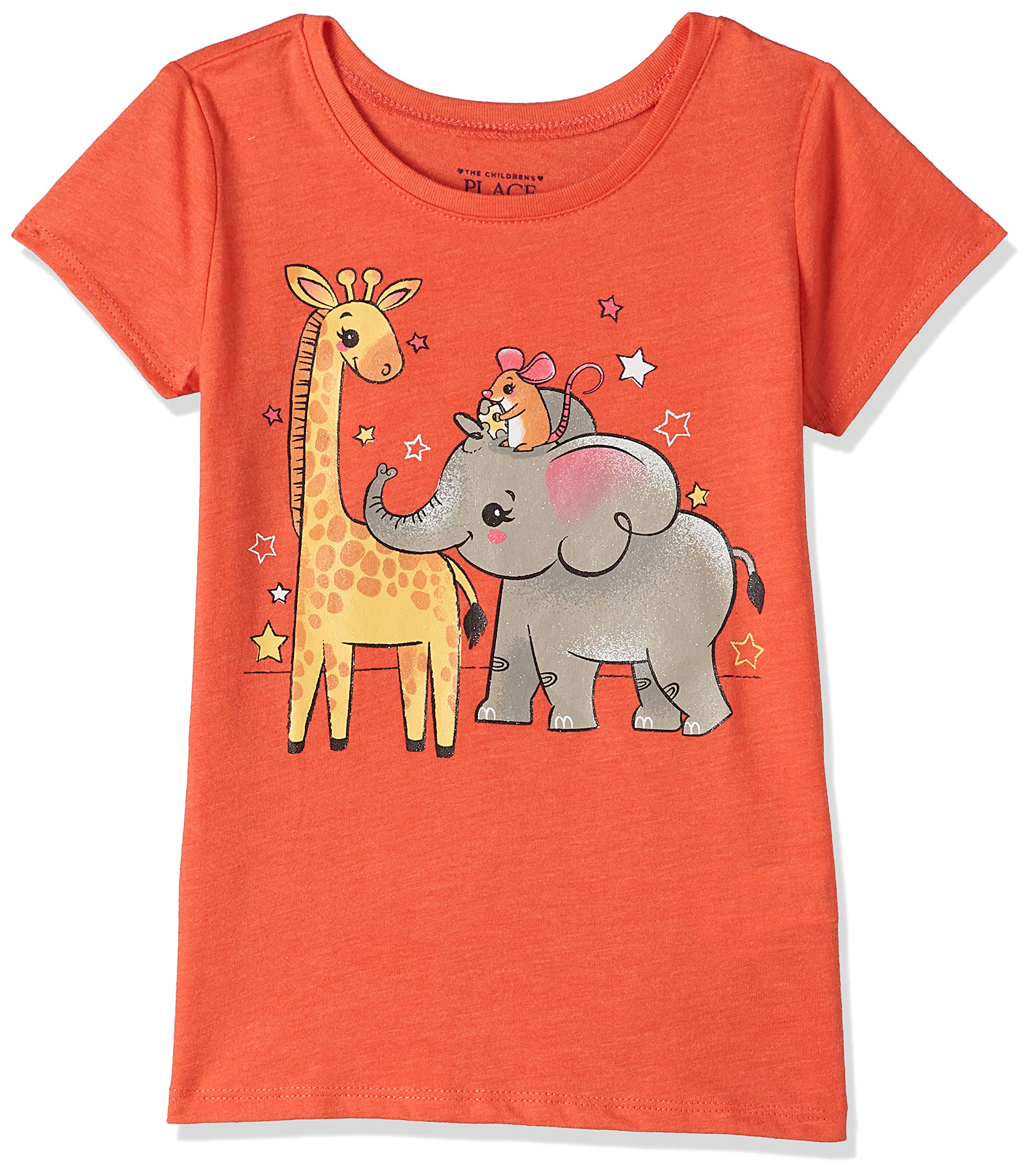The Children's Place Girls J ZOO ANIMALS T-Shirt (pack of 1)