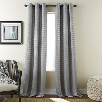 Nanshing Dean Grommet-top 84" Window Panel Pair - Grey