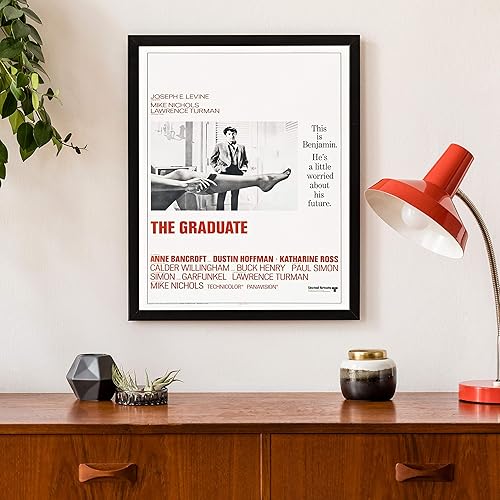 Miniatura 2 de Posterazzi EVCMSDGRADEC005H The Graduate Us Dustin Hoffman 1967 - Póster de la película Masterprint, 11 x 17, gris