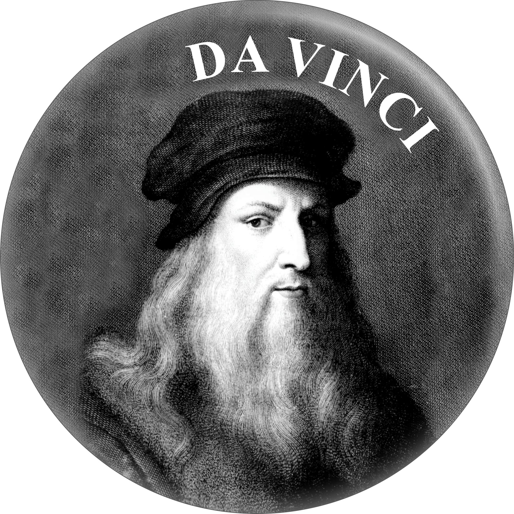Square Deal Recordings & SuppliesLeonardo da Vinci - Portrait - 2.25" Round Magnet