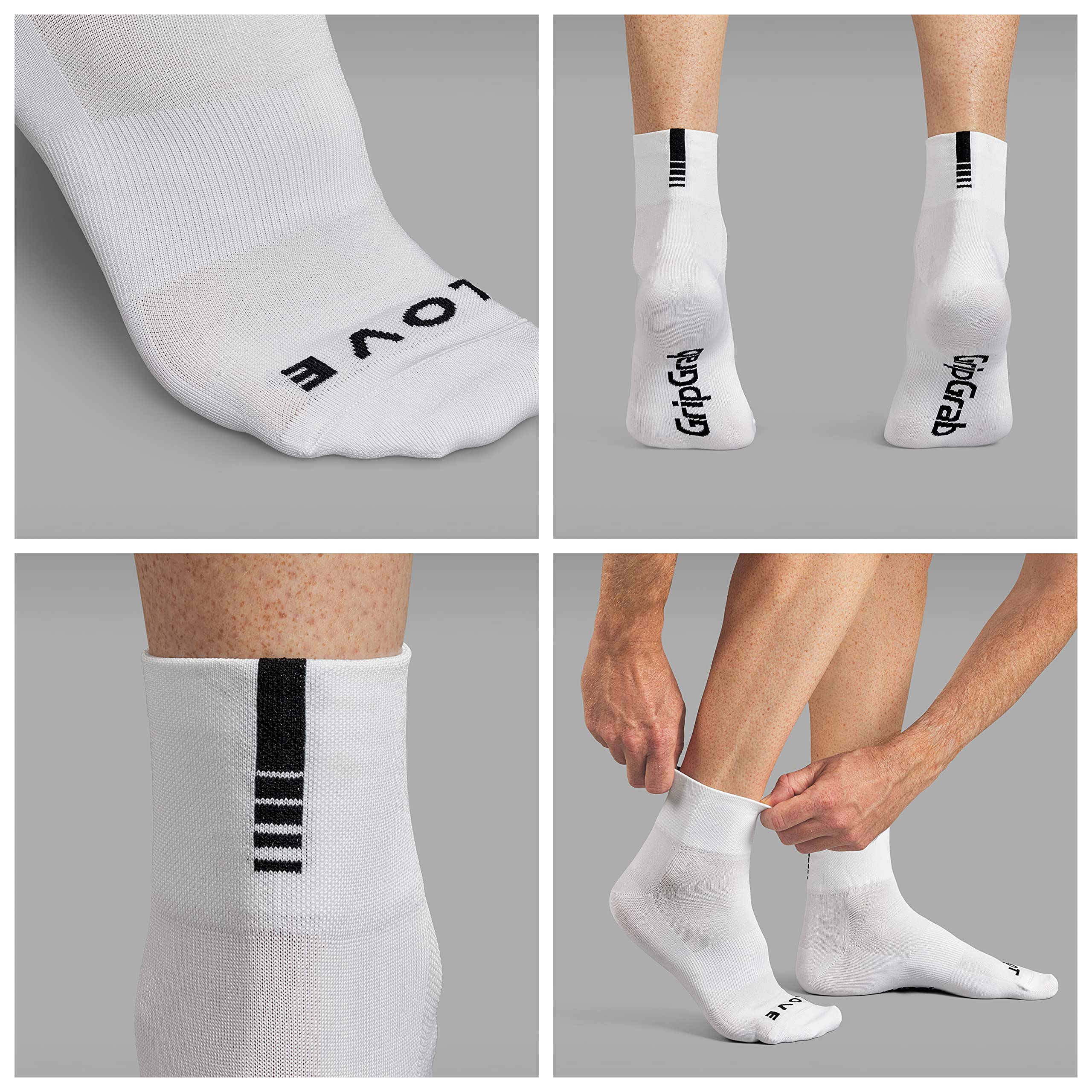 GripGrab Lightweight SL Performance letnie skarpety rowerowe, 1 sztuka i 3 pary, 2 długości, skarpety rowerowe, długie, krótkie