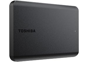 Toshiba Canvio Basics 1TB Portable External Hard Drive USB 3 0 Black - HDTB510XK3AA