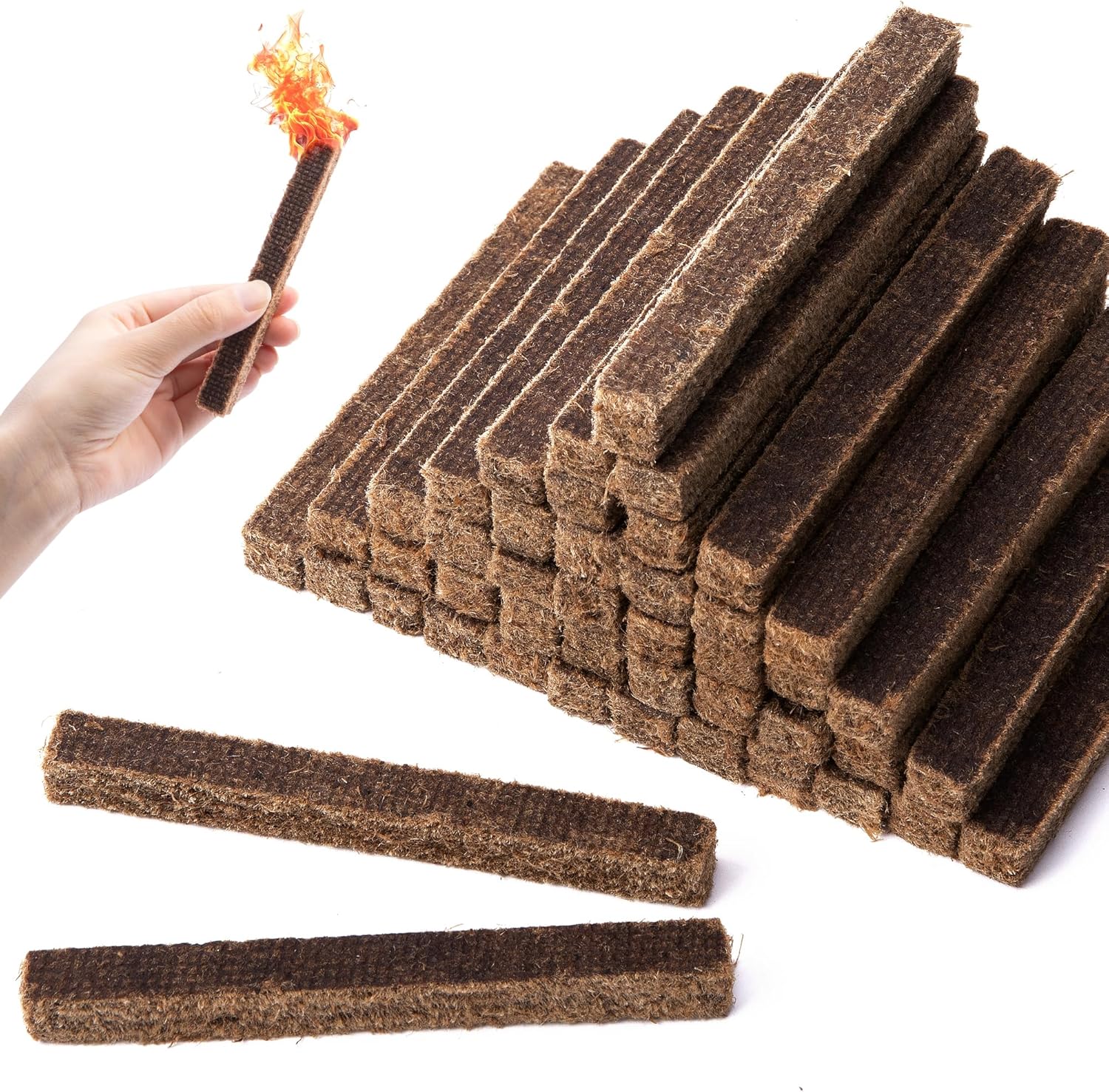 Adnee Fire Charcoal Starter – Camp Fire Starter Sticks for Fireplace, Wood Stove, Grill, Charcoal Chimney, BBQ Accessories (50) Adnee Fire Charcoal Starter – Camp Fire Starter Sticks for Fireplace, Wood Stove, Grill, Charcoal Chimney, BBQ Accessories (50)
