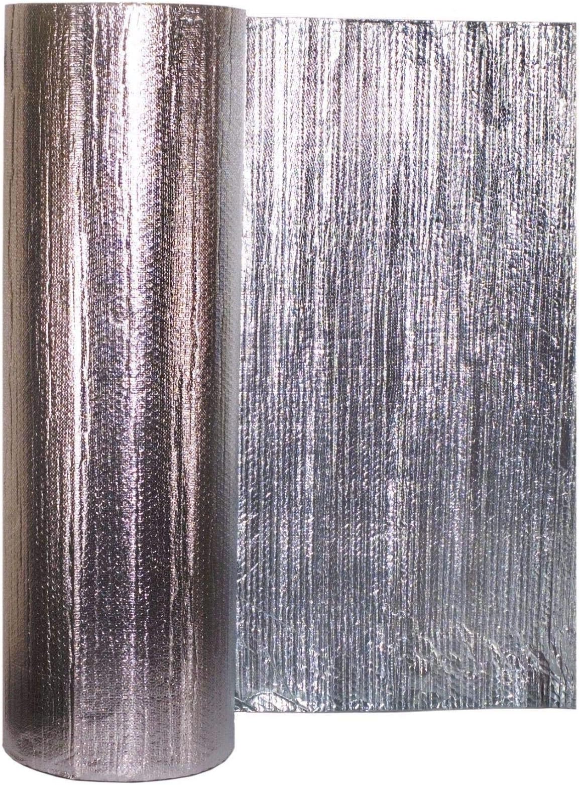 Solar Bay 30m2 Metallic Polymer Foil Insulation, Double Foil with Single Bubble 4mm Thick