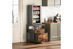 HB01BXN: Mini Fridge Cabinet: Your Culinary Oasis Enhanced