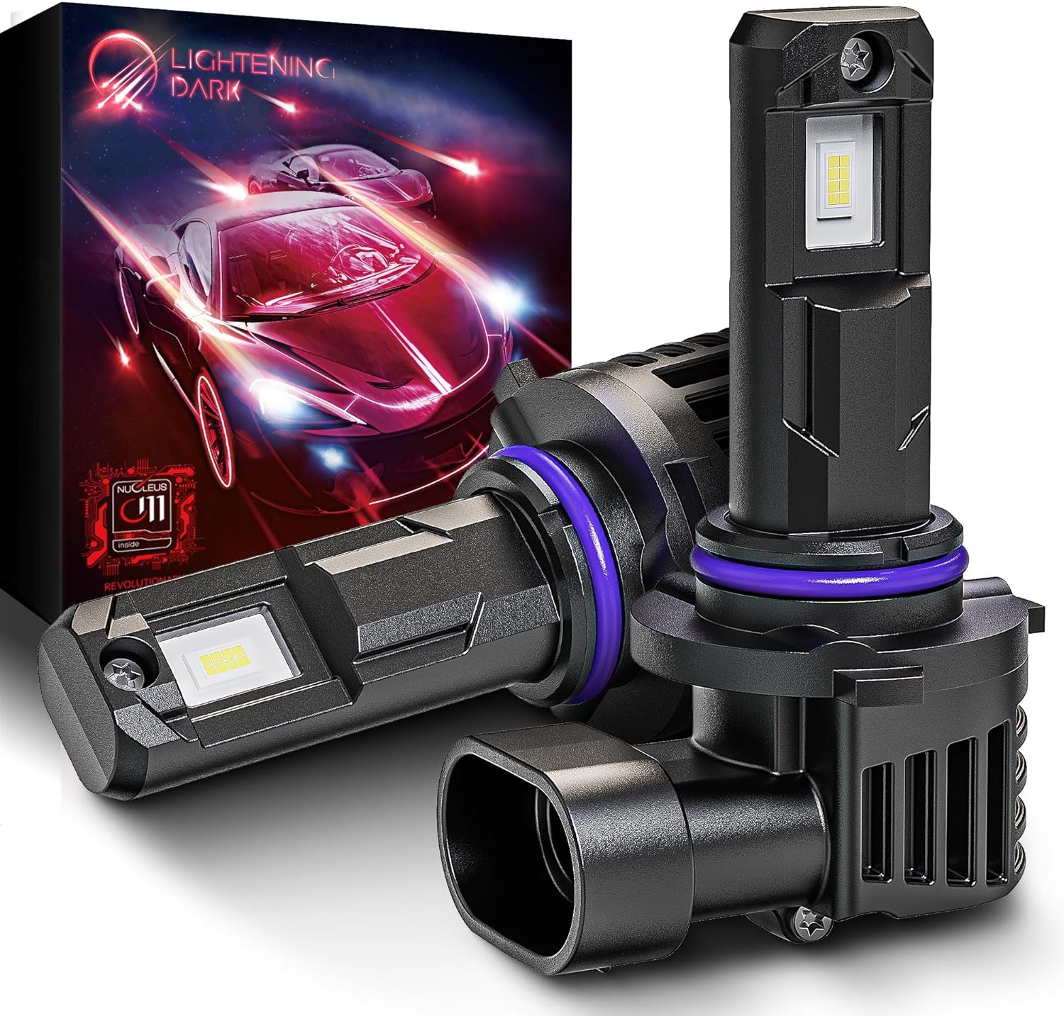 9012 Bulbs, 9012 Fog Light Bulbs 400% Bright 6500K Xenon White 24000LM Fanless Wireless Plug and Play Compatible with Sierra Ram 1500/2500/3500 Cherokee RAV4 (Pack of 2)