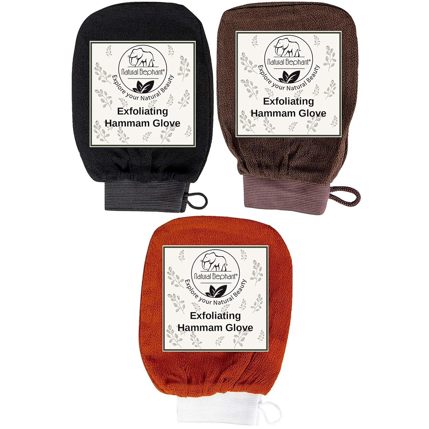 Buy Natural Elephant Exfoliating Hammam Glove Face and Body