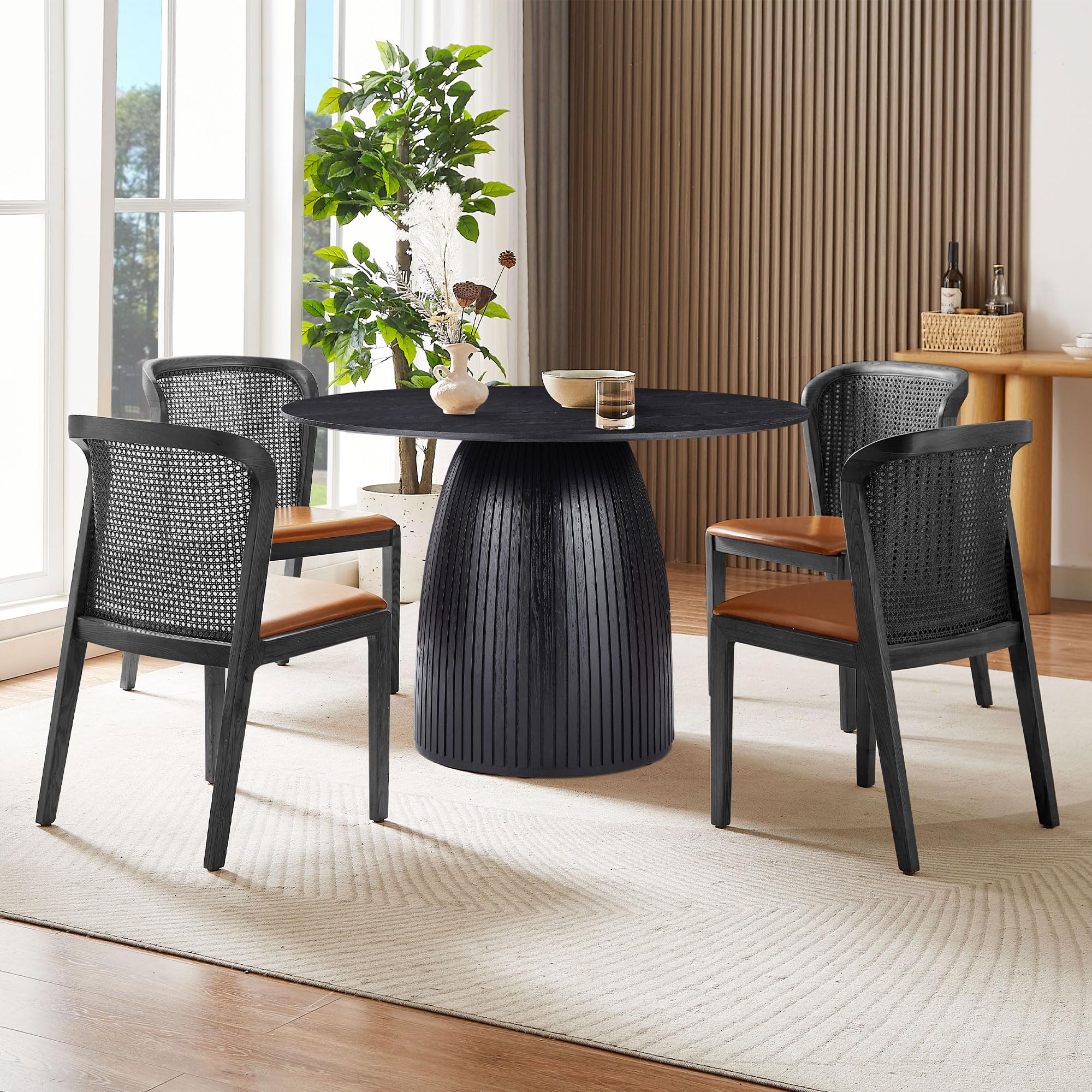 Amazon.com - HanStrong Round Dining Table for 4 to 6, 47.24