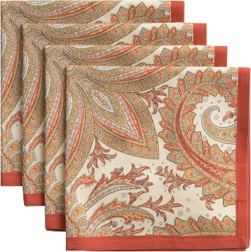 Maison d Hermine Cloth Napkins Set of 4 Reusable 100% Cotton 20" x 20"