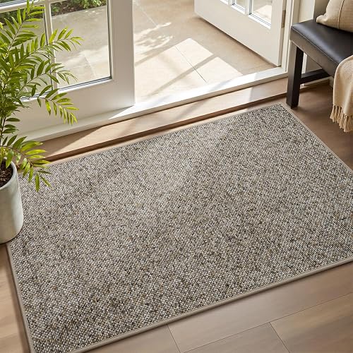 MontVoo Absorbent Rubber Doormat (Grey Brown)