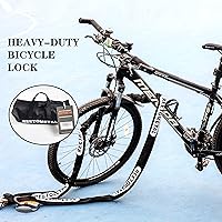 Vista 7 de Cadena de Seguridad de Servicio Pesado, 6 Pies x 3/8" de Grosor de Acero Endurecido a Prueba de Cortes, Cadena de Bloqueo Antirrobo